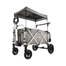Chariot de jardin pliable Fuxtec Super Cruiser - transport charge 75 kg - Gris