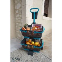 Chariot Kaba Gris/Turquoise