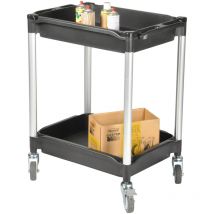 Protaurus - Chariot matador petit modèle 608E, 2 plateaux a rebords, noir, 790x4 - 15767