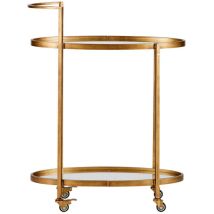 Desserte de cuisine – Verre et métal laiton – 67 x 35 x 86 cm – Longueur, Largeur, Hauteur, Matières, Caractéristiques desserte de cuisine