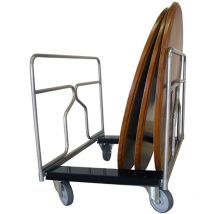 Fimm - Chariot porte tables rondes ou rectangulaires charge 300 kg 1200 x 800 mm Diam roues 160 mm