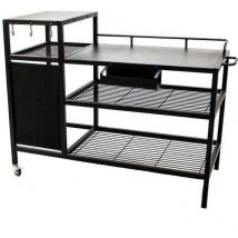 Brasero - Chariot pour Plancha - Acier Noir