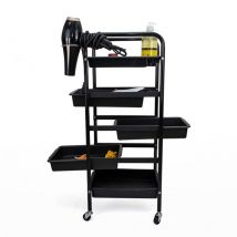 Bodyline Health And Massage - Chariot de coiffure à roulettes avec plateaux Pixie