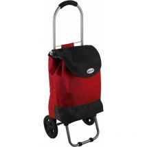 King Home - chariot à provisions rouge bicolore