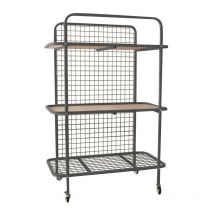 Chariot rangement 3 plateaux 260, 810 et 1390 mm (spécial carrosserie) - OC 0711 - CLAS Equipements