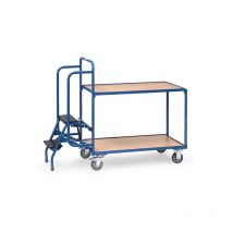 Chariot roulant 3 plateaux - Hauteur du plateau supérieur 0.82m - 2106