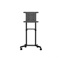 Startech - com Chariot Meuble tv - Support tv sur roulettes Portable - Écrans vesa 37-70' (70kg) - Étagère de Rangement - Inclinable - Gabarit de