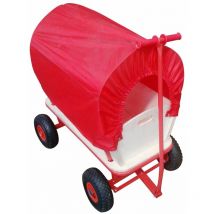 TC1812M Chariot Wagon pour Enfant, chariot de transport en bois avec bâche, Charge 180Kg Max. - Varan Motors