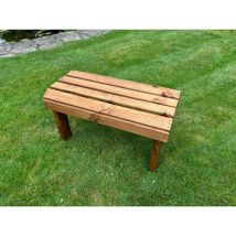 Charles Taylor Trading - Knights Single Form Garden Table - Timber - L16 x W30 x H17 cm