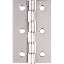 MONIN – J542020 – Charnière légère 35x22 mm en acier – Hauteur 35 mm, Largeur 22 mm, Charge maximale – Charnière pour meuble