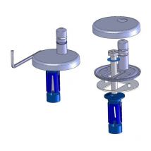 Charnière à cheville expansible Haro bvo 408386 C2802H, acier inoxydable, hauteur du point de pivotement 24 mm, SoftClose classic