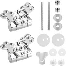 Charnière Abattant WC, Ensembles Fixation Abattant WC, Remplacement Des Charnières De Siège De Toilette, Fixations Remplacement WC Siège Charnière WC