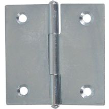 Charnière carrée simple feuille s acier décapé 70 x 70