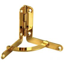 Tcasystem - Charnière compas de coffret - Décor : Laiton - Hauteur : 41 mm - Hauteur lames : 7 mm - Largeur : 41 mm - Matériau : Acier