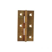 Charnière épaisse laiton - Décor : Poli - Epaisseur : 2 mm - Hauteur : 50 mm - Largeur ouverte : 30 mm Itar
