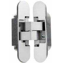 Sunflower - Charnière Invisible Pour Portes, Lot De 2 Charnières Invisibles Pour Portes Lourdes, Charge De 40 Kg, Ouverture De 180o, Zamak