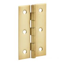 Charnière de porte de meuble / porte légère, 70x40mm, laiton