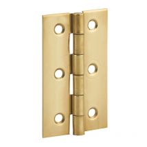 Charnière de porte de meuble / porte légère, 60x35mm, laiton