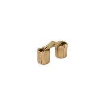 Synercia - Charnière laiton invisible à encastrer 180° - diamètre de perçage 12 mm