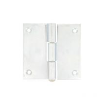 Industrielle De Sedan - Charnière meuble, carrée, 40 x 40 mm, zingué blanc