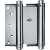 Charnière pour porte battante à ressort hélicoïdal modèle M acier, chromé jaune, taille 28 50 mm double effet