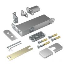 Charnière pivot pivotica pro f90 pour porte bois - Charge maxi : 100 kg - Décor : Chromé mat - Pour porte d'épaisseur mini : 40 mm - ARLU