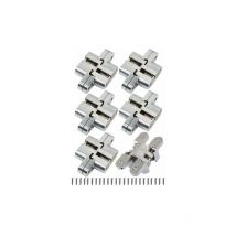 Tonchean - Charnière pour meuble,Charnière pour meuble,6 pièces Pliante Charnière cachée Croix charnières, Fermeture Charnière Invisible, Armoire