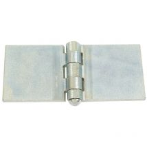 Clemenson - Charnière à souder 5 nœuds Charlam Zingué blanc - Dimension (mm) : 60x60