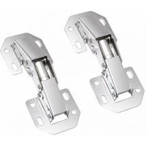 Charnières à Fermeture, Charniere Porte Placard 90 Degré Charniere Invisible Meuble pour Porte Armoire Placard de Cuisine 77mm,,2pcs
