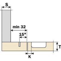 Salice - Charnières clipsables contrecoudées bras court 94° - série 200