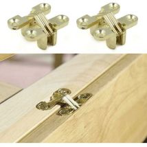 Charnières de porte cachées charnières croisées 6 pièces 180 charnières en alliage de zinc cachées pliantes