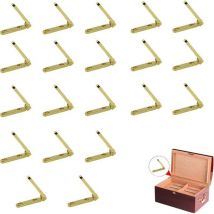 Sunxury - Charnières Petites Mini Charnières Pliables - Mini Charnières Poignée de Porte Baril Laiton Charnières de Meubles Cachées diy Boîte à