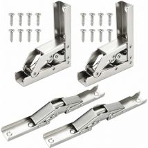 Forehill - Charnières pliantes, pas de charnières ouvrantes, 2 charnières longues, 2 paquets)