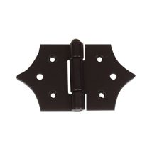Afbat - Charnière décorative Noir - Longueur x Largeur (mm) : 126x63