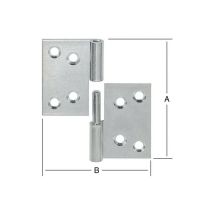 Charnière de levage gauche 70X100 galva