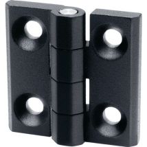 Charnière GN 237 hauteur 60 mm largeur 60 mm épaisseur 2 mm zinc-moulé sous pression avec perçages pour vis à tête fraisée