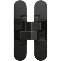 Anselmi - Charnière invisible noir réversible zamac satinée réglable 110x24/30-68mm