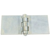 Charnière à souder 5 nœuds Charlam Zingué blanc - Dimension (mm) : 50x50