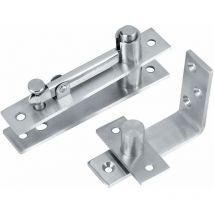 AIDUCHO Charnières De Pivot De Porte, Très Résistantes, Système De Charnières De Pivot Pour Portes En Bois, Rotation À 360 Degrés, Charnières De