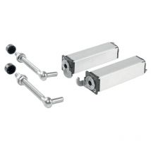 Locinox - Charnières à ressort de portillon de piscine pour tube de 40 mm, vantail de 1100 mm/75 kg B2