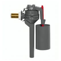 Wirquin - Robinet flotteur compact topy pour réservoir wc étroit, alimentation 12x17 (3/8')