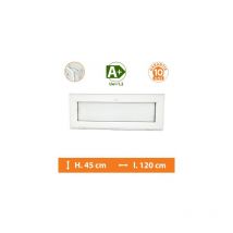 Châssis Abattant Blanc - H.45 x l.120 cm