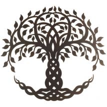 Signes Grimalt Appliquer un mur d'ornement en métal Wall Adorno Black Metal Appliques 1x60x60cm 22809