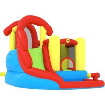 Château gonflable avec toboggan et piscine 280x319x211 cm Happy Hop