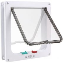 Aafgvc - Chatière à 4 Positions Chatière pour Chat avec Tunnel Cache Découpe Chatière Chien Porte de Chat avec Serrure Chatières pour Petit Animaux