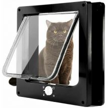 Lablanc - Chatière magnétique 4 voies, facile à installer pour tous les animaux de compagnie, porte coulissante manuelle pour animal domestique sur