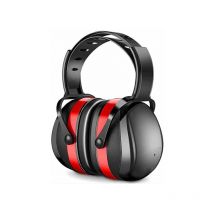 Protège-oreilles anti-bruit offrant une protection auditive pour le tir la construction les travaux de jardin la tonte Protection auditive(noir rouge)