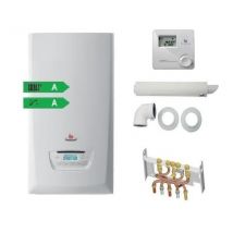 Pack Chaudiere Gaz Murale Themaplus Condens F25 Saunier Duval Dosseret+ventouse+thermostat