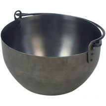 Chaudron marmite de cuisson en Acier Inoxydable coloris Gris - 24 x 12 cm
