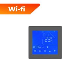 Warmon - Chauffage au sol classic 150 W/m² avec thermostat mcs 450 intelligent WiFi tactile, noir - 6 m²